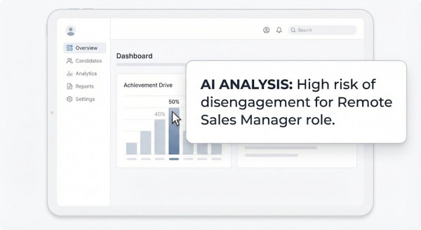 High risk of disengagement for Remote Sales Manager role