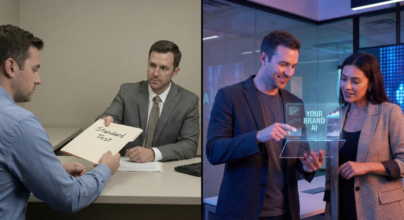 Left Traditional reseller model Right Modern white label experience